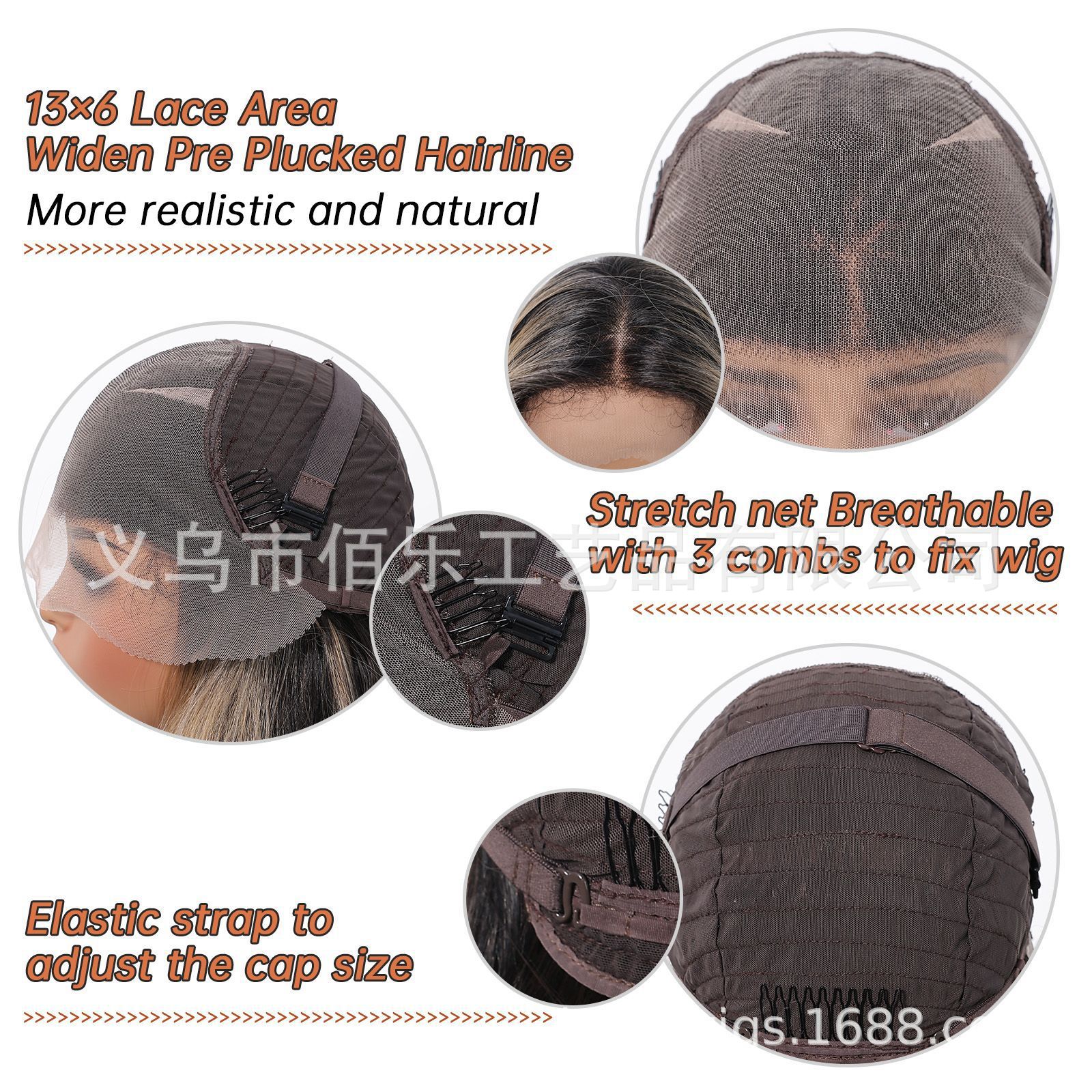 Peluca de Encaje Grande de 13*6, Color Castaño Claro con Reflejos, Cabello Largo y Rizado, Postizo Completo, Tejido a Mano, con Partidura Libre