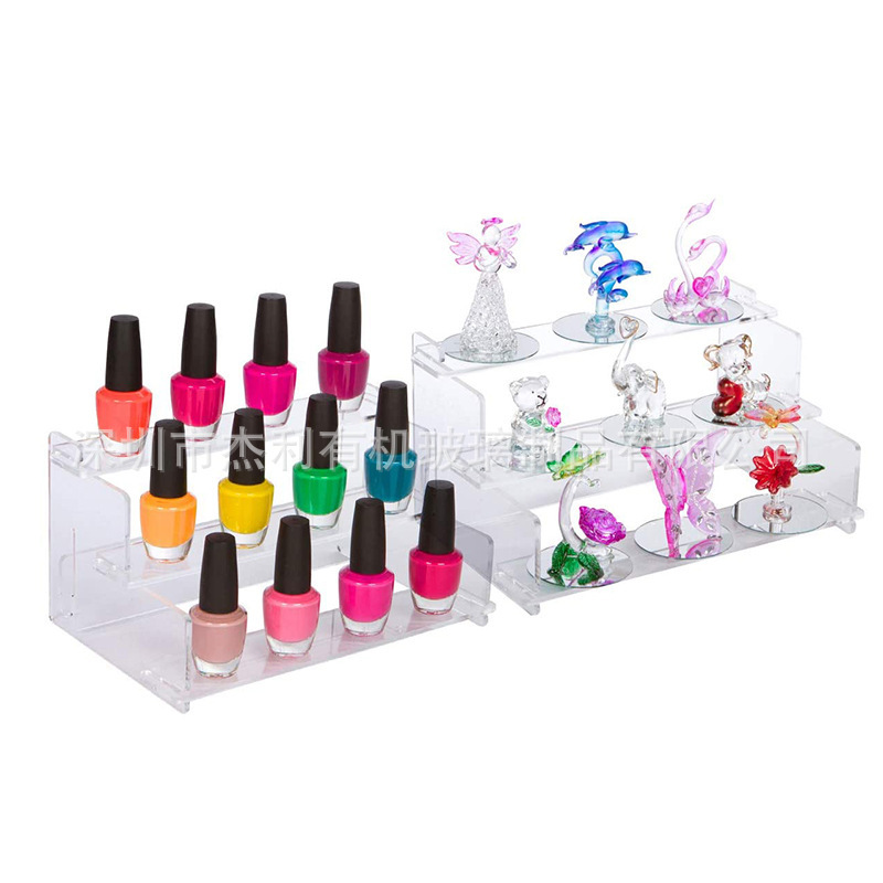 Acrylic display step nail polish stand Spice stand collectibles display stand Toy perfume essential oil display stand