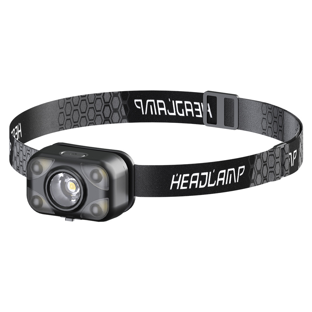 Faro ligero fuerte montado en la cabeza Carga USB Larga resistencia Largo alcance al aire libre ultra-ligero pequeño tamaño multifuncional hogar COB faro