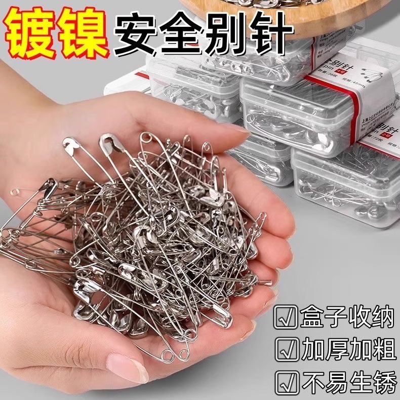 Pasadores de seguridad antiguos, sujetadores de ropa, sujetadores grandes y pequeños, clips, clips, sábanas, edredones, puntadas de bloqueo de fijación