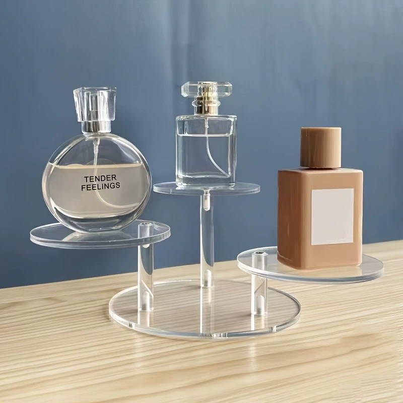 Прозрачная акриловая кукла держатель для кукол круглый 3 косметический парфюмерный дисплей ювелирный стенд