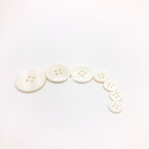 Freshwater Mother-of-pearl Natural Shell White Shell Buttons High-end Shirt Knitwear Pearl Mother-of-pearl Buttons
