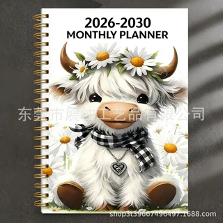 Three-Year Planner (2026-2028)跨境苏格兰高地牛幼崽三年计划本