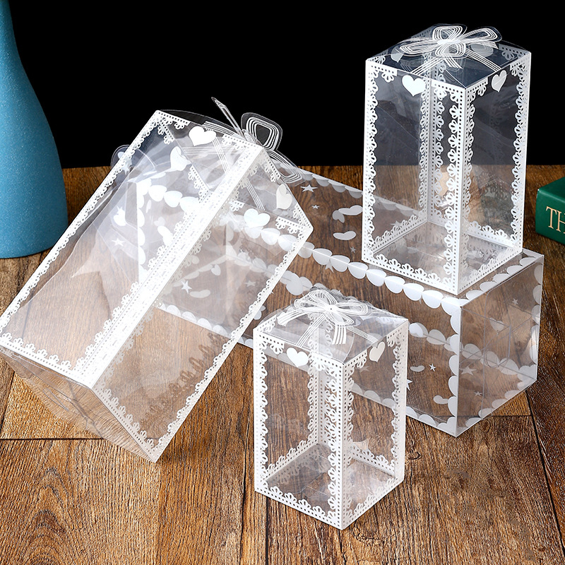Caja de Embalaje de Plástico Transparente para Alimentos y Dulces, Ecológica e Impresa image 3