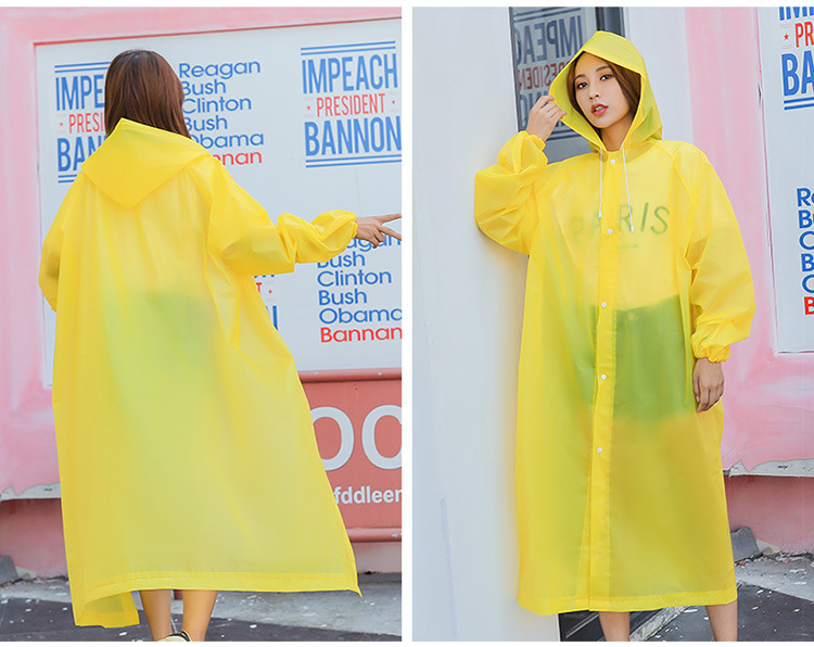 mefine Mingjia EVA lightweight raincoat, travel outdoor hiking drawstring raincoat, non-disposable raincoat detail image 15