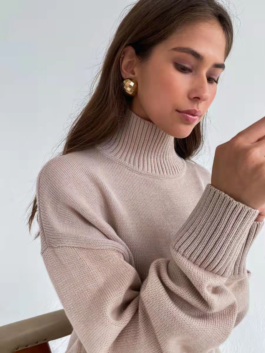 ​​Luxury Lambswool Turtleneck Sweater – Slim Fit Winter Pullover In 9 Seasonal Colors​​_voghion.com