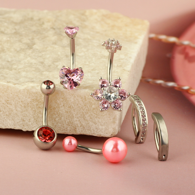 Pointed titanium steel lip stud product view