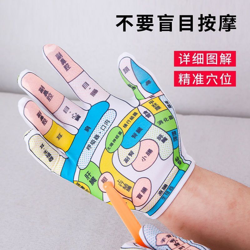 手袋ハンドセラピーマッサージツール手の反射区図モデル教育ツール|undefined