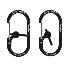 Yiru Buckle 2# G-Biner Outdoor Camping Accessory with Lock, Safety DIY Carabiner, Aluminum Alloy Climbing Clip