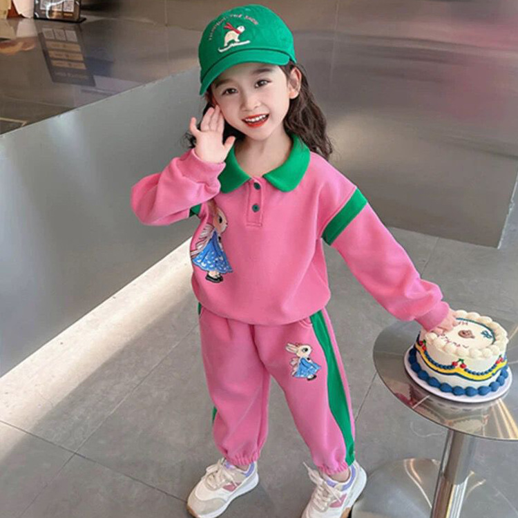 Girls' Fashion Winter Set, Western Style Spring and 2023 New Children's Internet Red Autumn Baseball_voghion.com