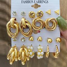 Earring Set 6 pairs earrings women �Ƕˮ荈AȦ���h���b6���b