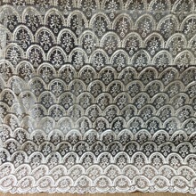 欧根纱蕾丝刺绣花边窗帘辅料 设计师面料批发Floral lace fabric