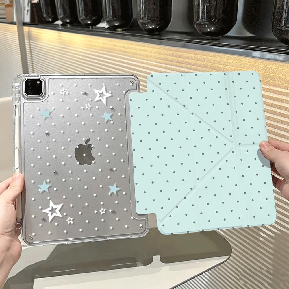 Funda de PC con Ranura para Lápiz para iPad 9/10ª Gen/Mini 7/A16/Pro 11"/Air 8/7/5 Antigolpes