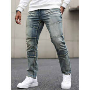 Y 85985 Vintage washed men's skinny jeans �͹�ˮϴ��ʿ�C܇ţ