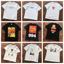 26跨境款美潮Supreme字母印花BOX高版本休闲短袖T恤男女宽松街潮