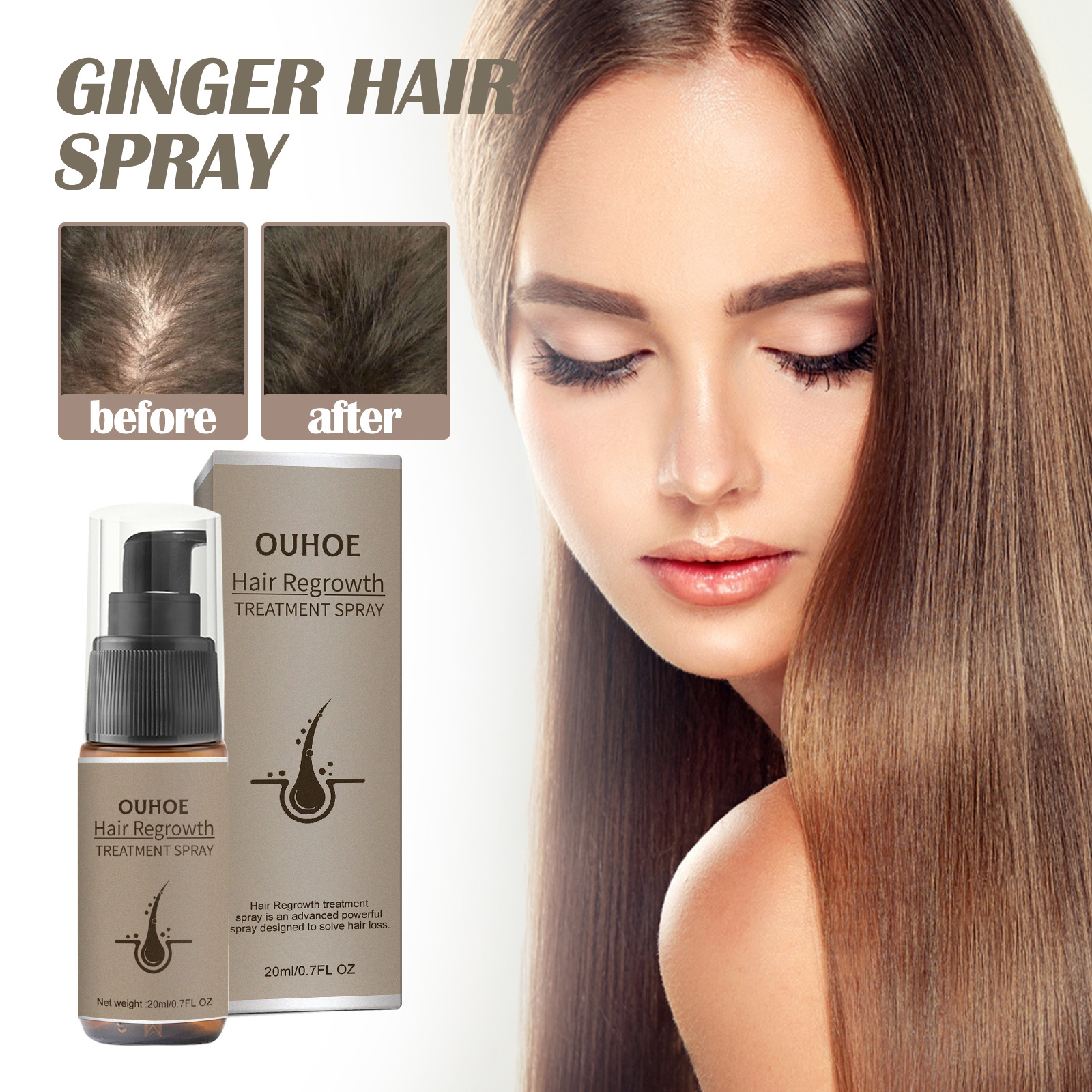 Spray trattamento ricrescita capelli allo zenzero_voghion.com