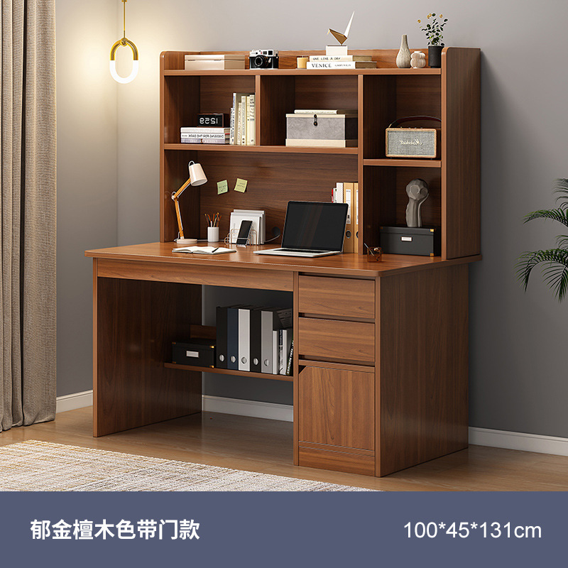 Escritorio, estantería, escritorio integrado, estudio en casa para estudiantes de secundaria, escritorio, escritorio para computadora de escritorio