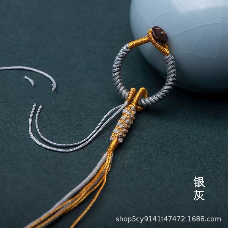 爆款2025金刚结流苏挂件 流苏钥匙扣 半成品手工编织配件批发挂件|undefined