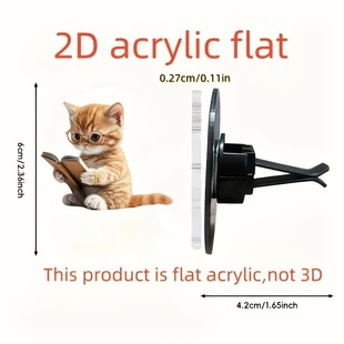 Foreign Trade Cross-Border Finished Product Ventilation Clip Car Decoration Aromatherapy Cute Acrylic Waterproof Decorative Fragrance