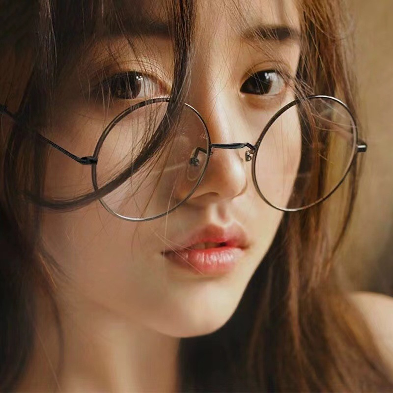 Retro Harry Potter round glasses Hyaluronic acid duck cute metal…