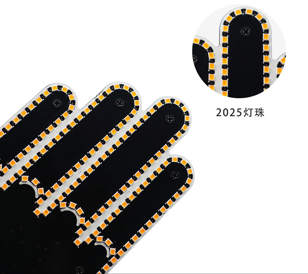 【Source Factory】Cross-Border Car Gesture Light Led Ambient Light Modified Wireless Remote Control Multi-Function Warning Light