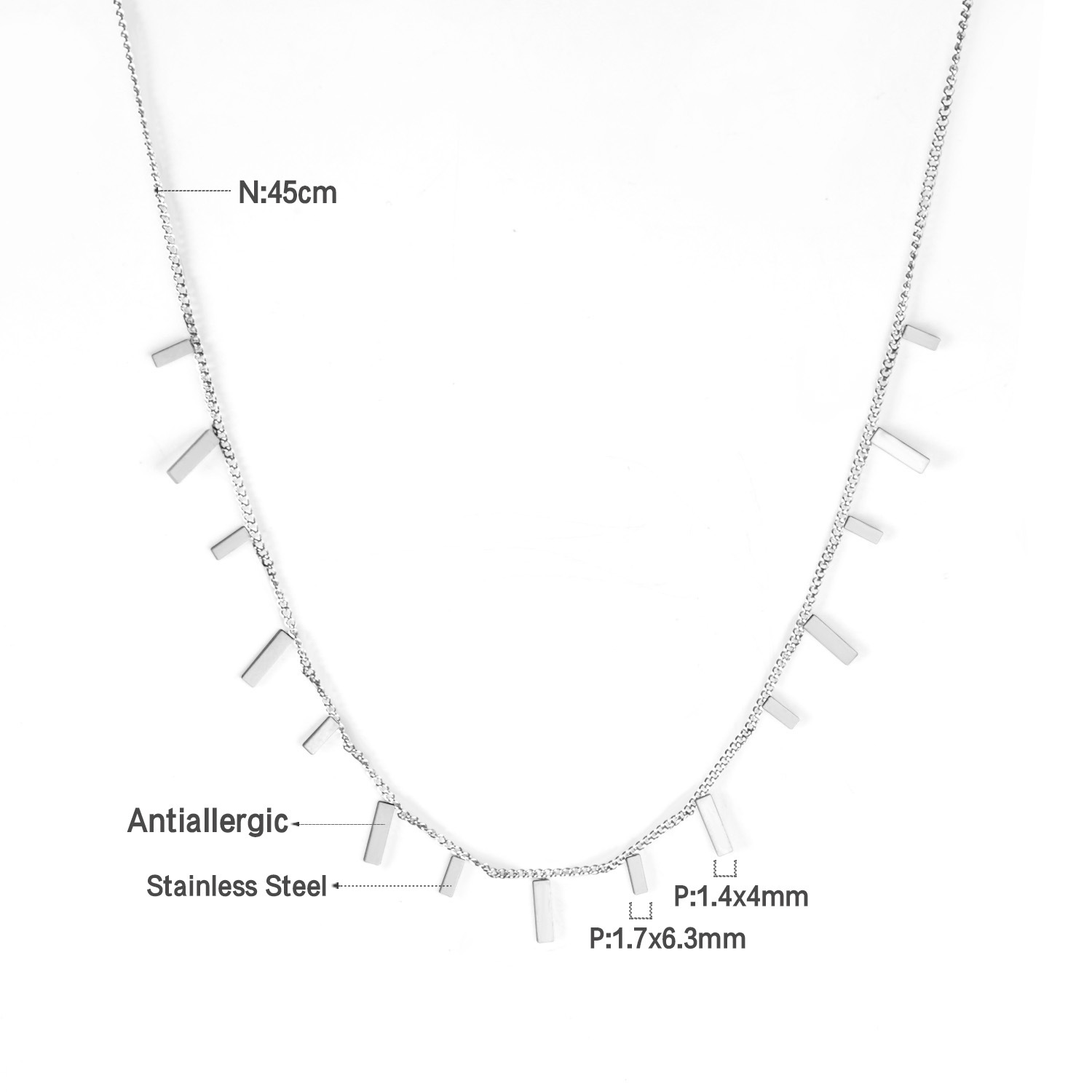 Simple Style Round Star Stainless Steel Plating Necklace 1 Piece