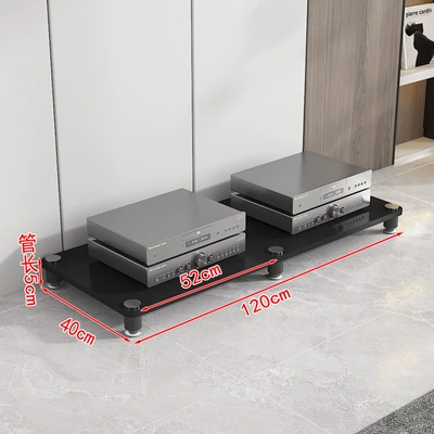Electric car big tripod Stand Hifi Cabinet Theater - one-layer-of-black-shelf-blackboard