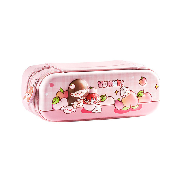 Cute three dimensional double-layer cartoon children's capacious…