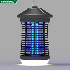 新型スマート光制御蚊取り器 屋外害虫駆除ランプ 電撃式蚊取りランプ 蠅取り器 蚊よけランプ 殺虫器