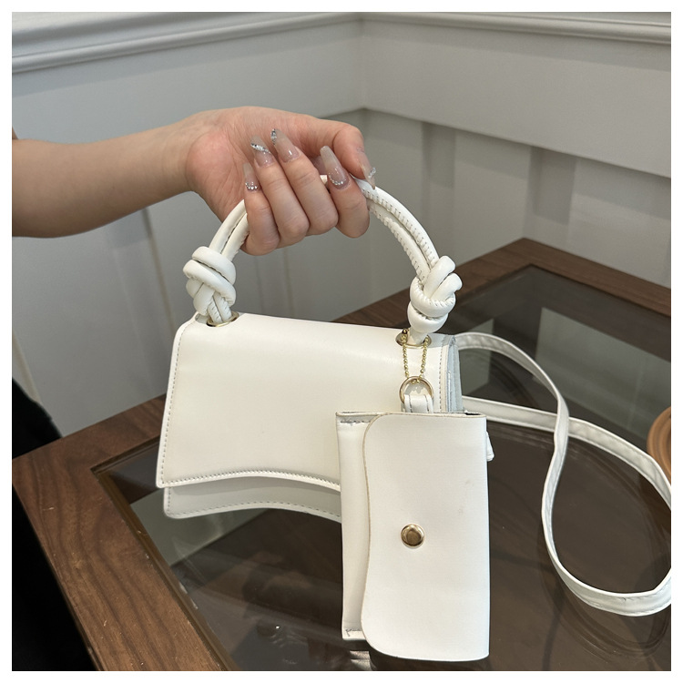 Moteveske for kvinner 2024 ny trend mote skulder enkel uformell crossbody ensfarget mor og barn-veske_voghion.com