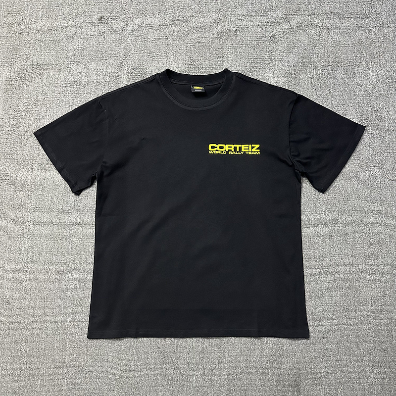 Corteiz verano nuevo diablo isla diversión carta impresión moda marca hombres y mujeres sueltos casual manga corta Camiseta cuello redondo