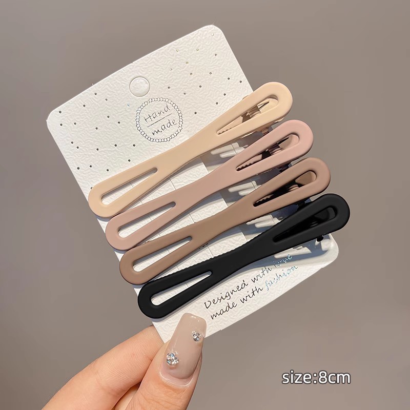 5151#4 frosted eight duck bill clip (4 piece set)