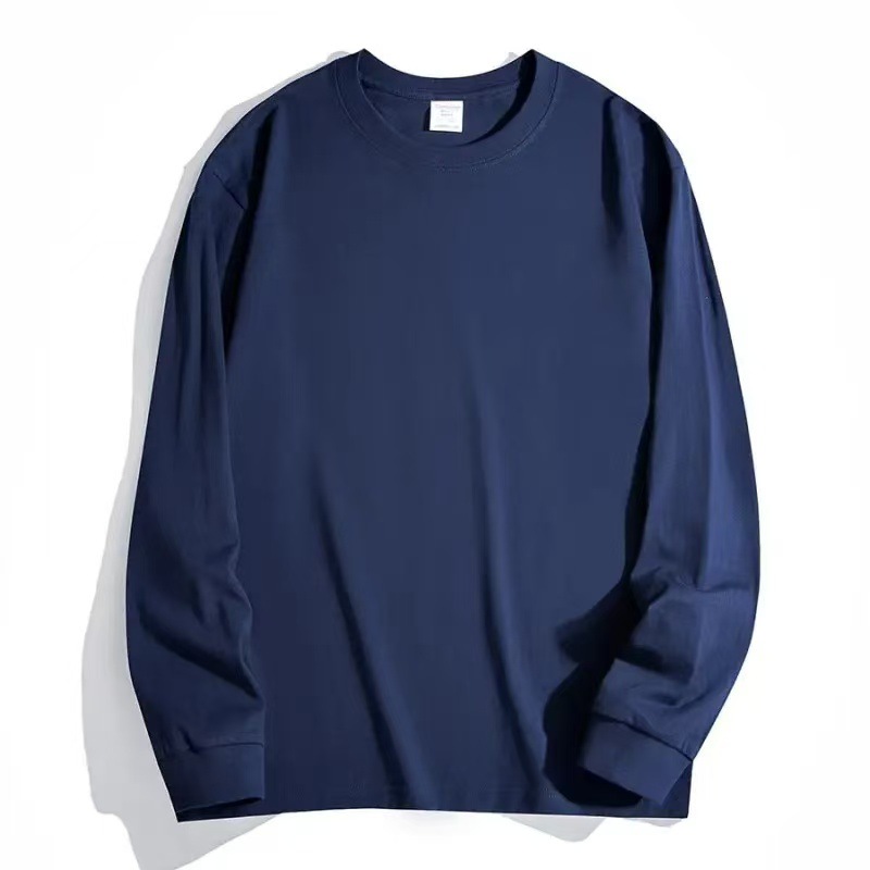 네이비블루[300G 라운드넥긴소매] 면 100%