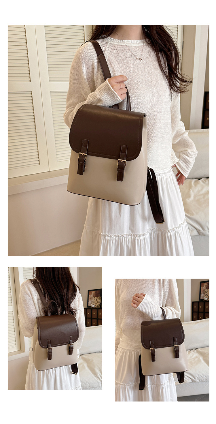 Women's Fashion Small Backpack High-End Commute Daypack Large Capacity Multiple Pockets Everyday Versatile Shoulder Bag