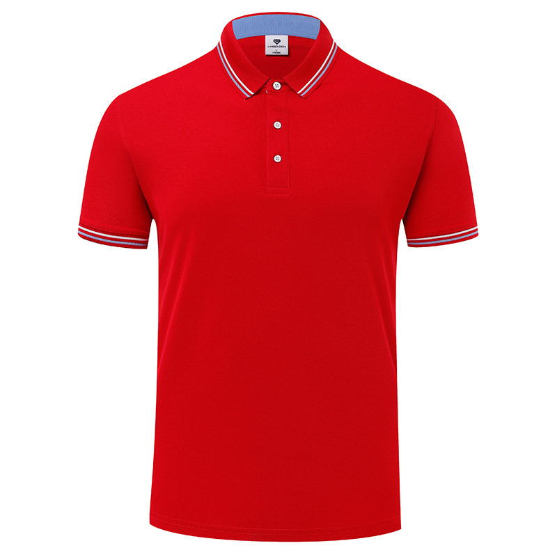 Verano versátil adelgazante antiarrugas resistente al desgaste refrescante color transpirable equipo de trabajo ropa de manga corta solapa Polo personalización