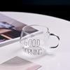 Good Morning glass GOOGMORNING Mark Cup high -value big belly water cup breakfast cup resistance high temperature wholesale