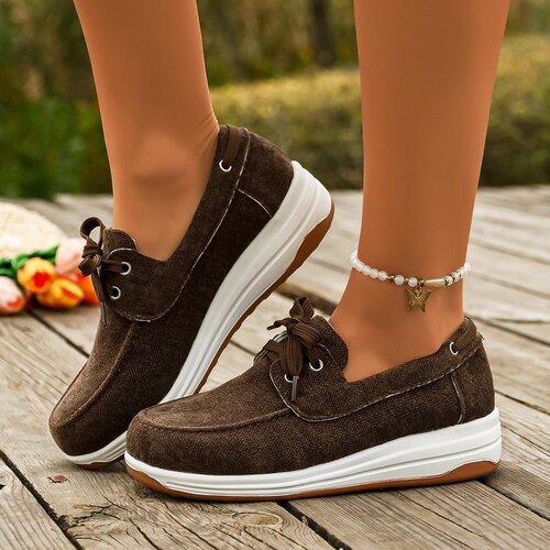 Spring and Autumn New Women's Large Size Casual Single Shoes, 0.67cm Difference, Can Be Bulk Purchased on TEMU