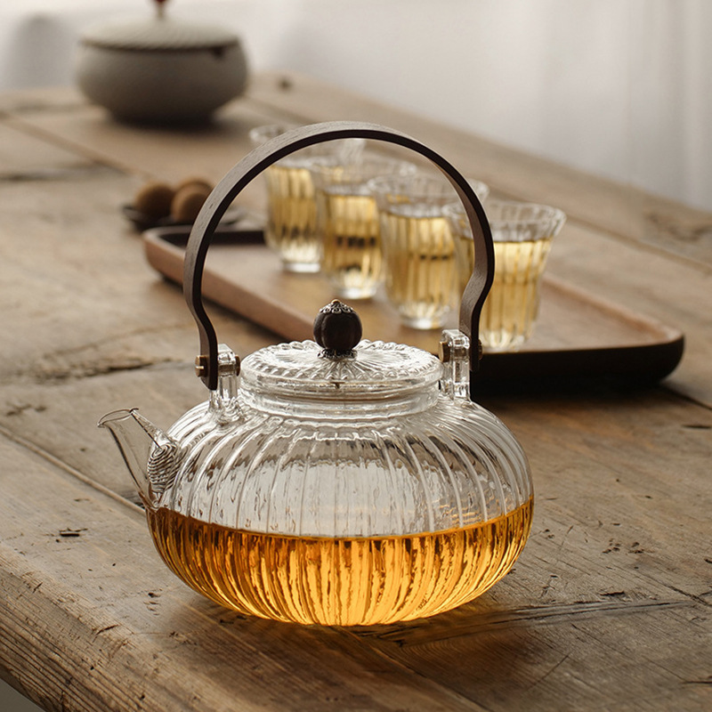 Glass teapot can be open fire high temperature resistant oven tea beam pot scented tea health pot electric pottery stove pumpkin teapot Glass teapot can be open fire high temperature resistant oven tea beam pot scented tea health pot electric pottery stove pumpkin teapot