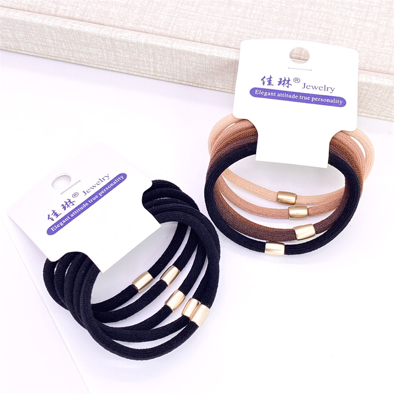Tarjeta diadema de perlas Mori chica cuerda de pelo adulto alta banda de goma elástica corbata chica de pelo simple 2 yuanes tocado femenino