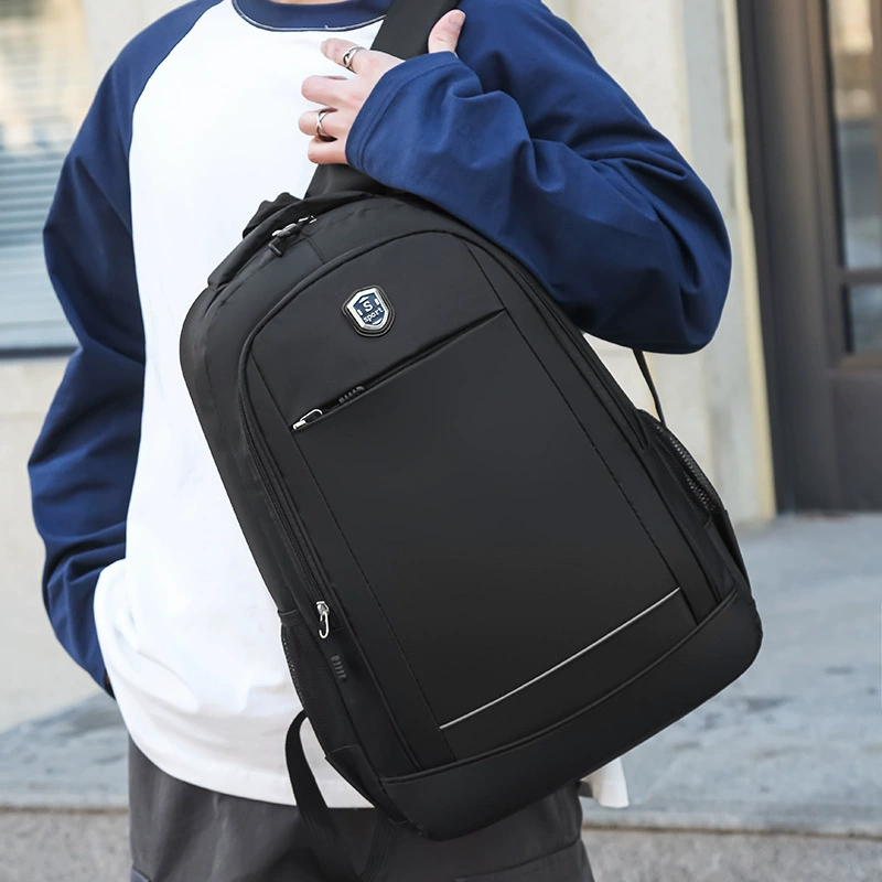 Backpack for leisure for traveling, capacious laptop, wholesale, business version