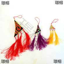 四川凉山彝族绣包手工艺品民族手绣香包挂件车挂件三角包饰品