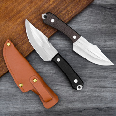 Mongolian hand-held meat knife for outdoor camping, portable, meat-cutting and meat-eating fruit knife, sharp household boning knife
