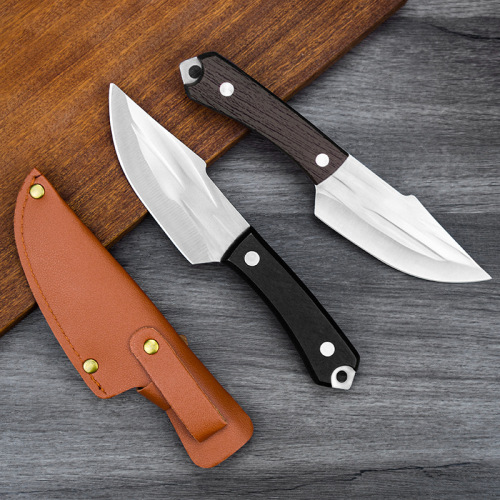 Mongolian hand-held meat knife for outdoor camping, portable, meat-cutting and meat-eating fruit knife, sharp household boning knife