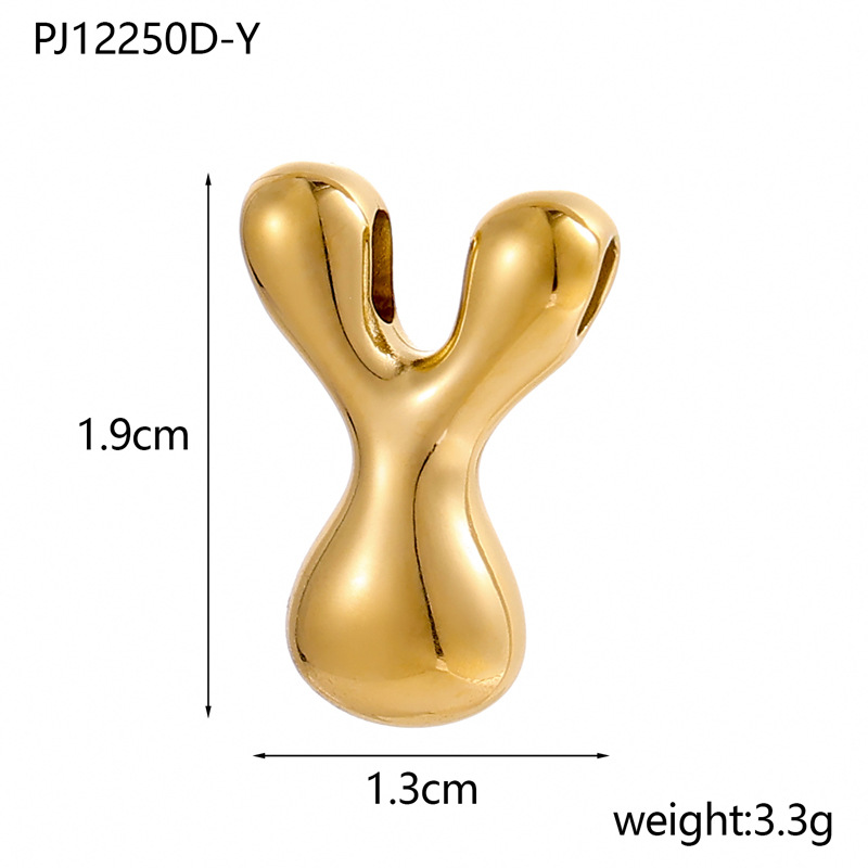 6g Weight Pendant Jewelry Making Type DIY Ornament Accessories Classification 1 Piece Quantity 304 Stainless Steel Material Letter Pattern All Seasons Season Plating Design Classic Style Style 1 Piece 304 Stainless Steel Letter Pendant DIY Ornament Accessories 26