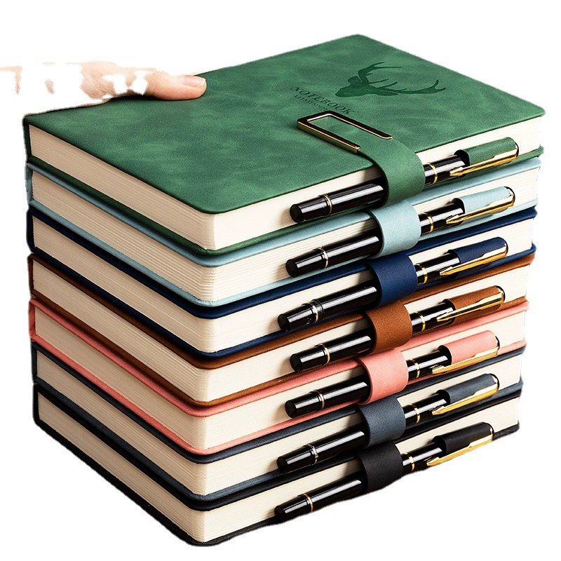 A5 Custom Work Notebook, Increased Thickness Business Version, U‑buckle Covers, 200–360 pages