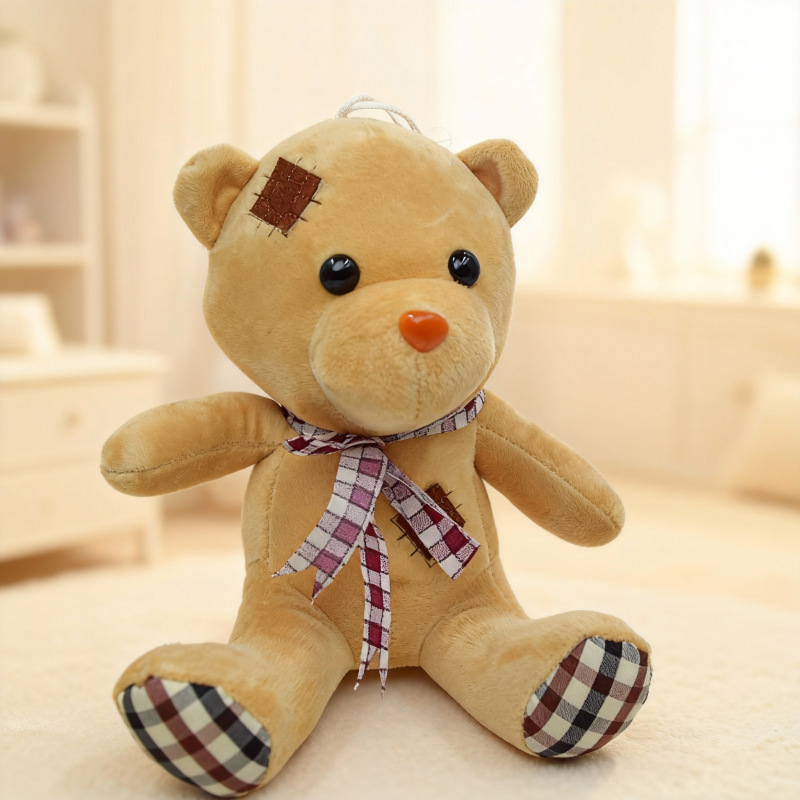 Fabricantes al por mayor mendigo oso juguetes de peluche siete pulgadas súper suave agarrar muñecas de peluche muñecas de boda arrojar regalos