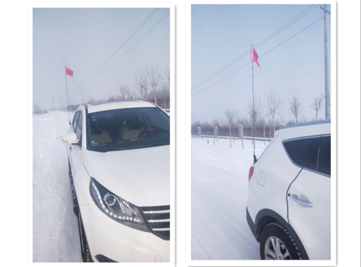 Car decorative antenna modification Antenna 1 m car clip edge clip lengthened 1.5 m car flagpole Universal