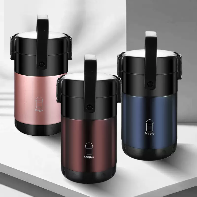 304不锈钢保温桶上班族学生保温饭盒便当多层便携大容量真空提锅