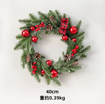 クリスマス装飾品pe藤条花輪ボール付き蝶結び藤条掛けホテルデパートショーウインドーシーン装飾|undefined