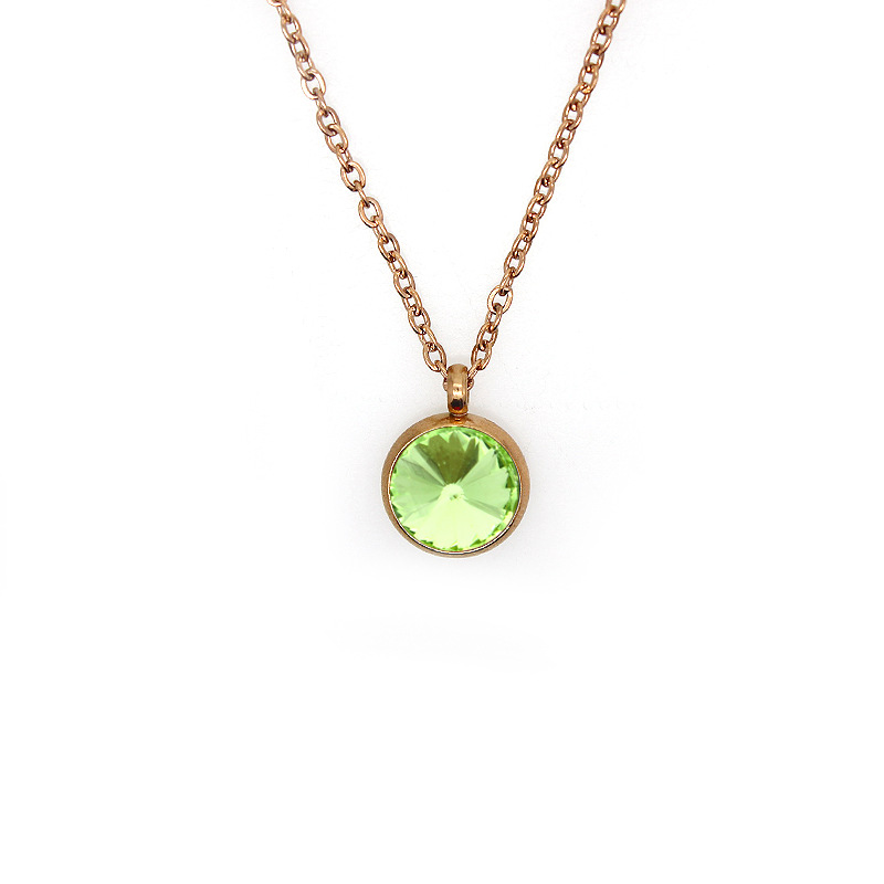 HC531 Light Green+Rose Golden Lian Cross